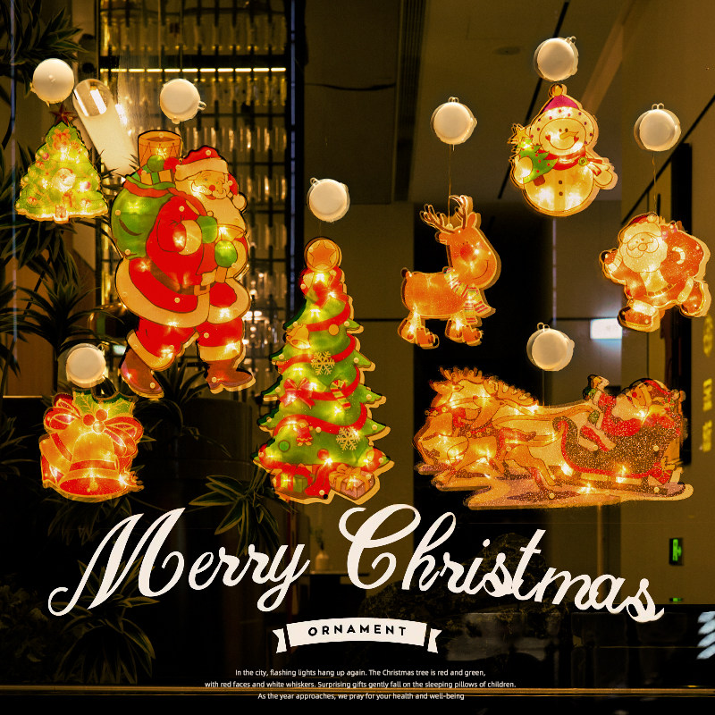 圣诞节装饰品老人挂件场景布置