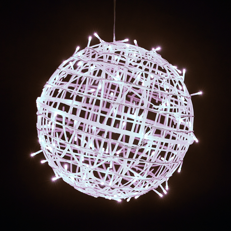 白色彩灯闪灯串灯满天星户外防水