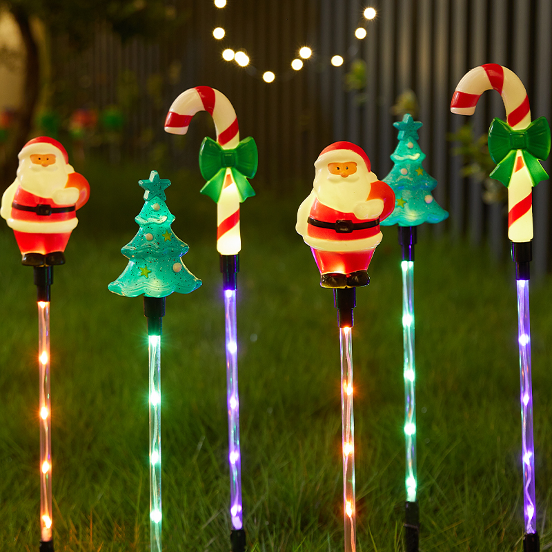 彩球装饰圣诞节装饰圣诞树雪人高级气氛布置道具圣诞小鹿地插灯串