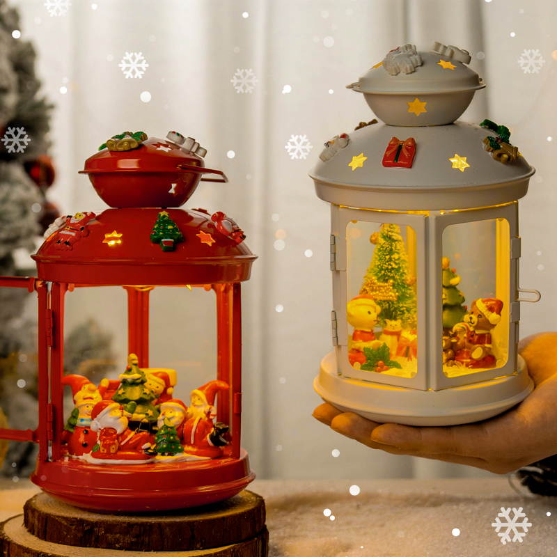 圣诞节装饰品道具摆件提灯diy