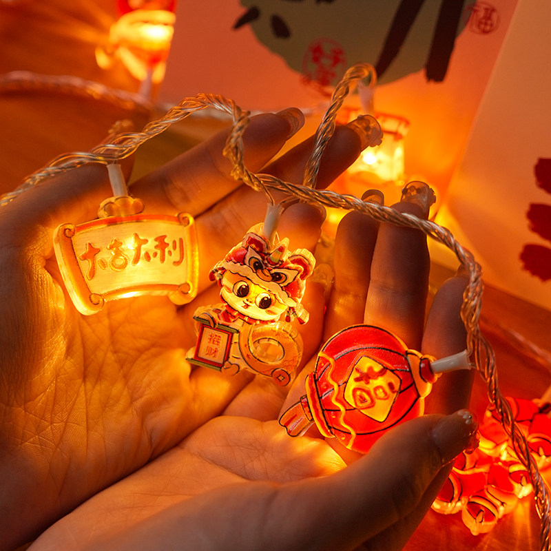 2025新年装饰过年气氛围彩灯串