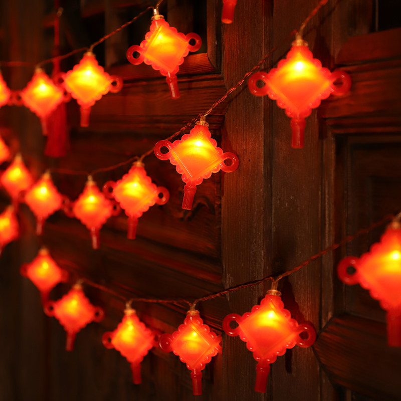 2026马年新款发光福字中国结挂件春节装饰用品道具布置过年门挂饰