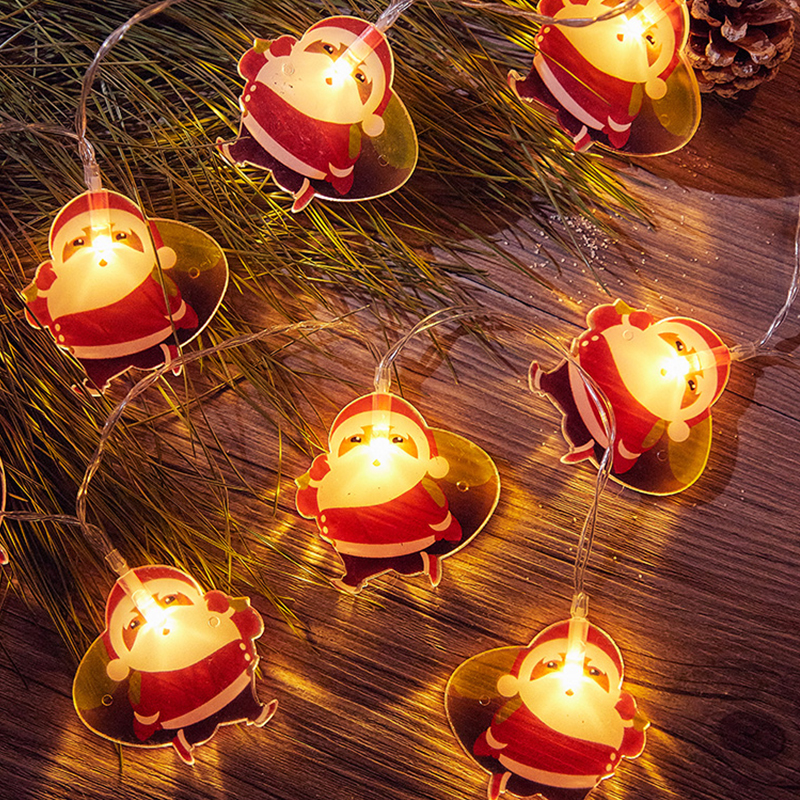 圣诞装饰灯串彩灯许愿挂树氛围装饰串灯带太阳能灯阳台小灯笼插电