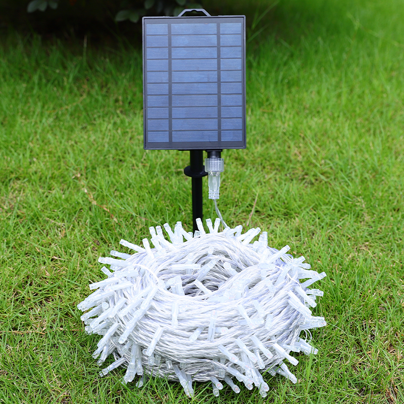 户外露营挂树灯装饰灯太阳能led小彩灯闪灯串灯满天星七彩变色