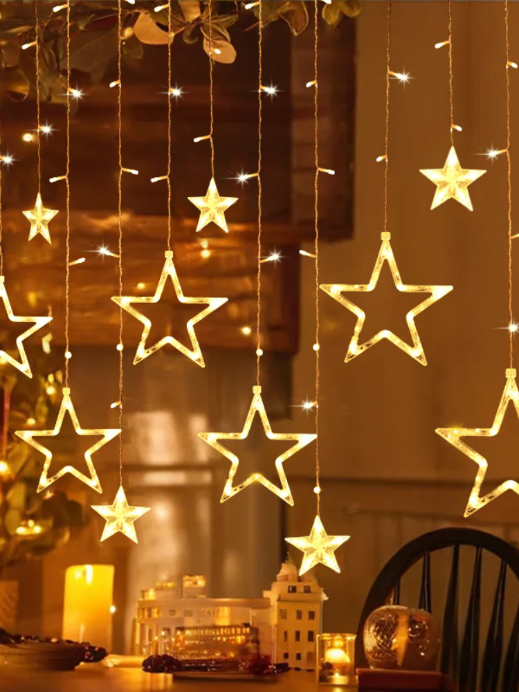 Led星灯闪烁灯串灯星空生日气氛灯窗户装饰房间室内装饰,节庆用品/礼品,装饰灯,淘宝优惠券,粉丝福利购,淘宝优惠卷