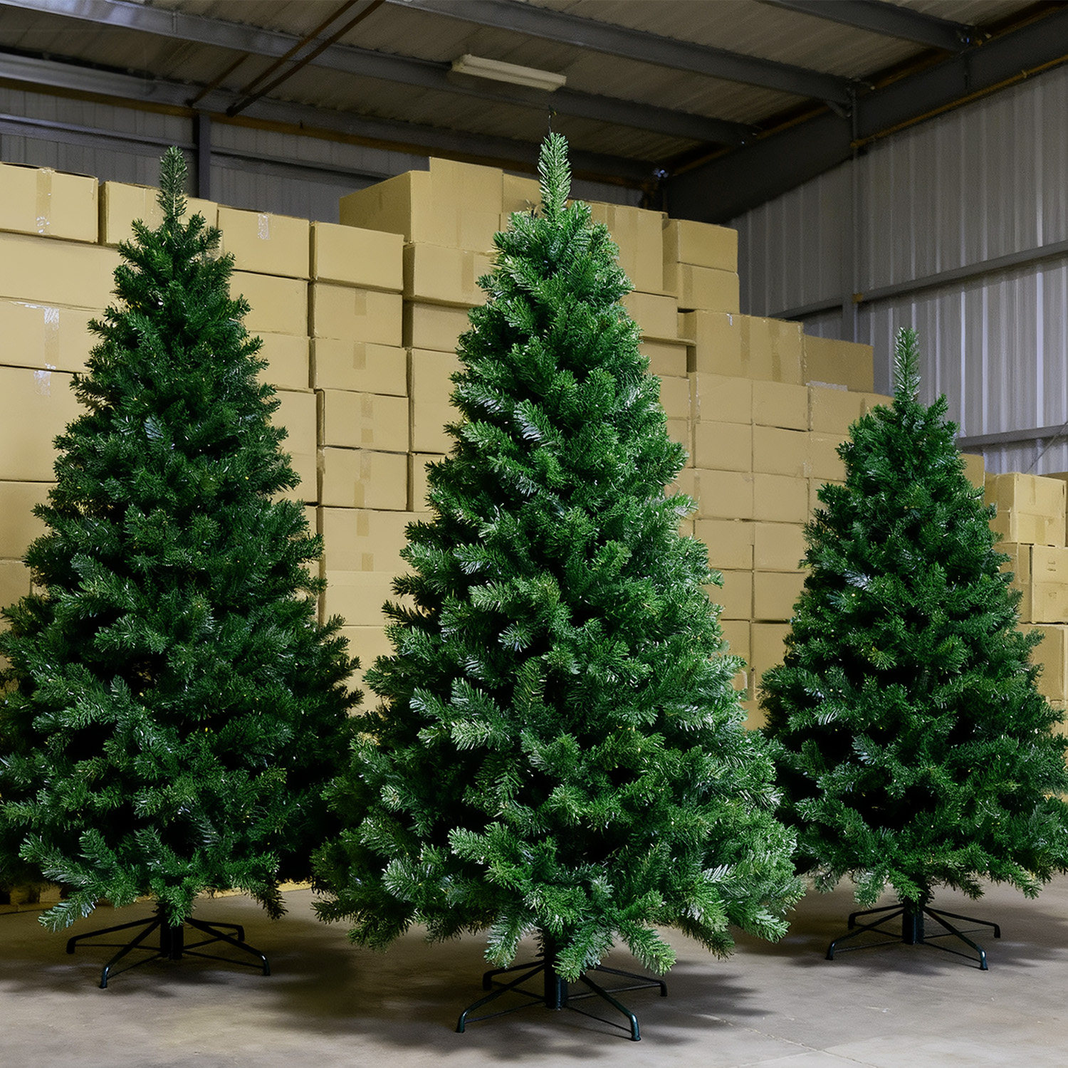 圣诞新款仿真pvc圣诞树摆件松针裸树家用客厅装饰品氛围场景布置