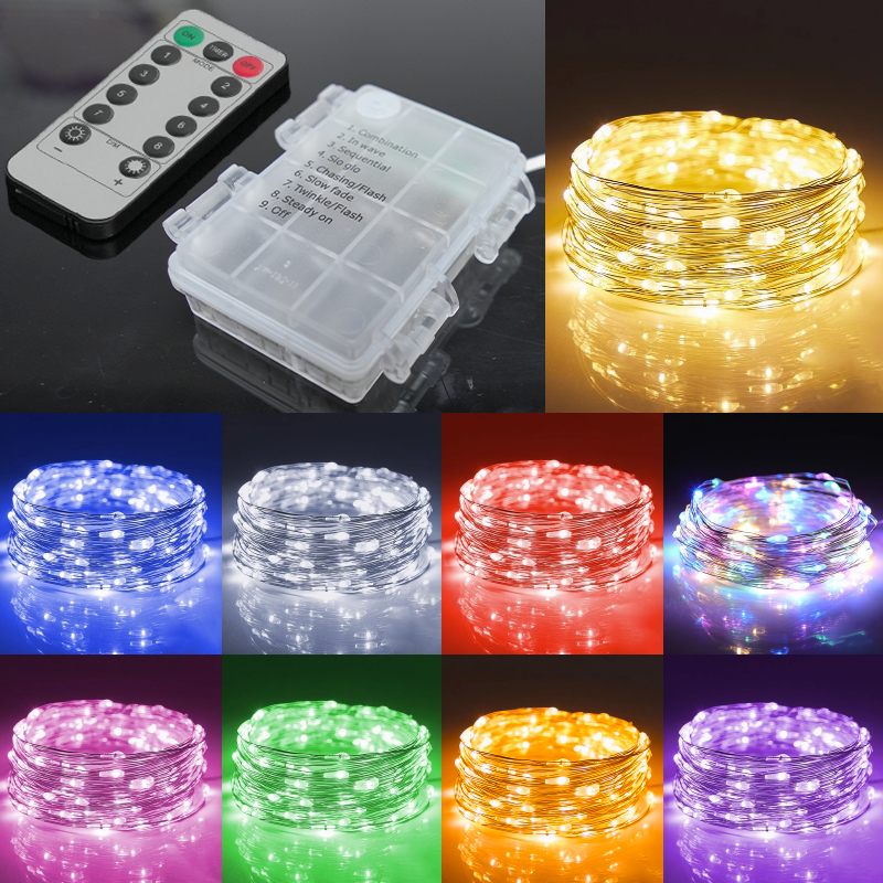 星星灯串防水彩灯闪灯串灯满天星