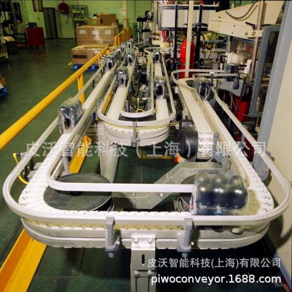 纸箱环形POM平顶柔性链标准铝型材输送小型托盘食品医药输送机