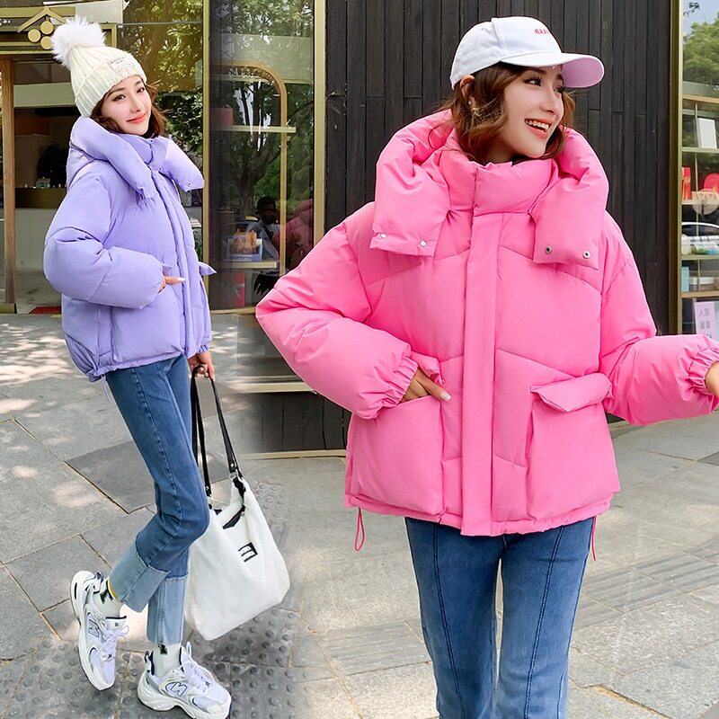 2026新款蓬蓬羽绒棉服女冬季韩版宽松欧美棉衣面包服短款加厚外套