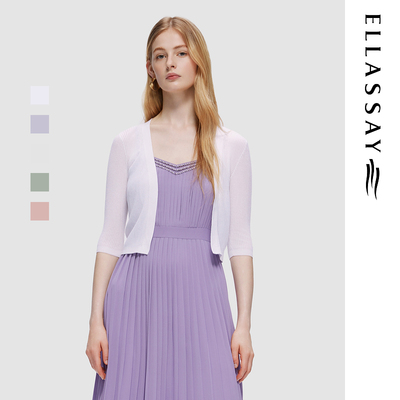 ELLASSAY歌力思2026春夏新款简约基础百搭毛针织衫女EWD355M04000