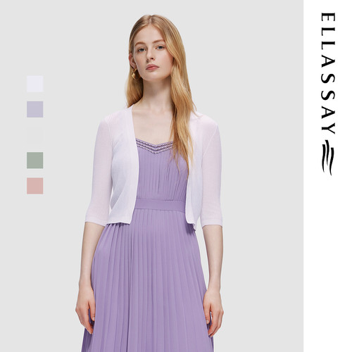 ELLASSAY歌力思2026春夏新款简约基础百搭毛针织衫女EWD355M04000