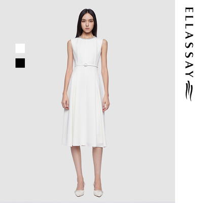 ELLASSAY歌力思2026夏季新款精致水钻气质连衣裙女EWD361U00300