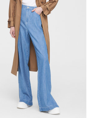 ELLASSAY歌力思2026春季新款柔软休闲百搭阔腿牛仔裤EWW351N02700