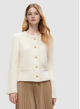 ELLASSAY歌力思秋冬新款绵羊毛优雅淑女针织衫EWD353M00900