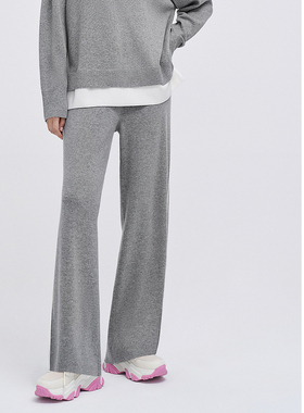 ELLASSAY歌力思2026早春新款纯色羊毛混纺休闲裤女EWV341M00600