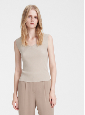 ELLASSAY歌力思2026春季新款修身无袖打底背心针织衫EWE351M02500