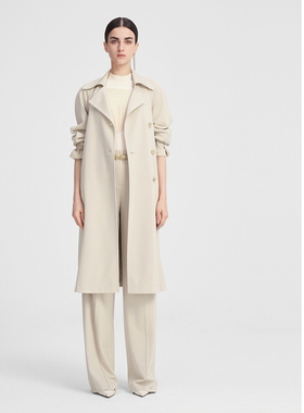 ELLASSAY歌力思秋季新款醋酸简约休闲经典气质风衣女EWF343F00200