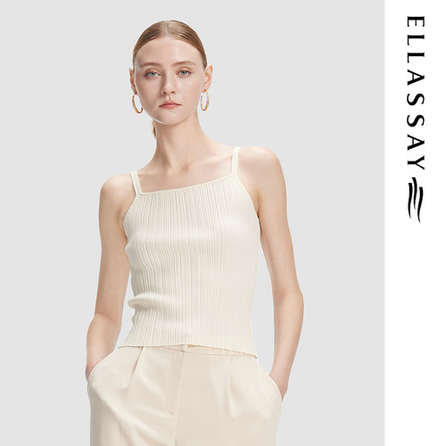 ELLASSAY歌力思2026早春新款舒适极简吊带简约针织衫EWD361M00200
