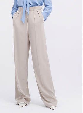 ELLASSAY歌力思早春新款气质简约垂感醋酸休闲裤女EWE341K01600