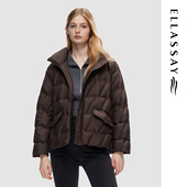 ELLASSAY歌力思秋冬新款 简约复古风羽绒服女EWD353L02900