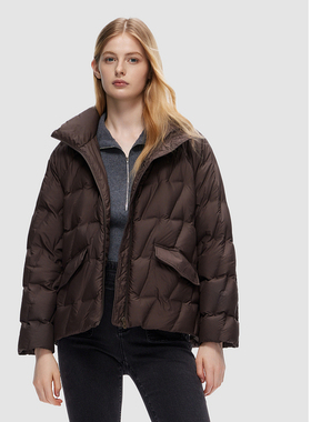 ELLASSAY歌力思秋冬新款简约复古风羽绒服女EWD353L02900