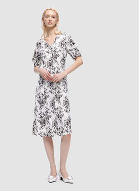 ELLASSAY歌力思春夏新款花卉淡雅清新气质连衣裙女EWD351Y05900