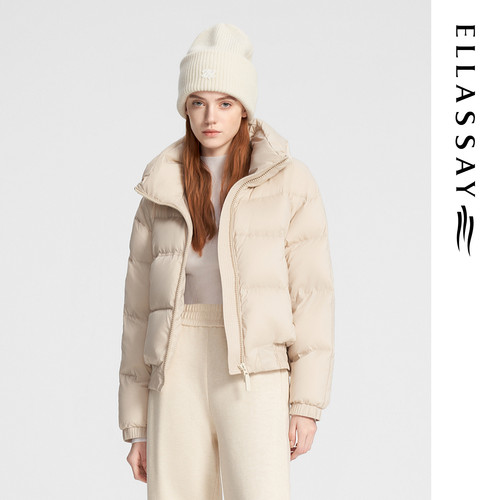 ELLASSAY歌力思冬季新款截短设计宽松版型羽绒服女EWW354L00500