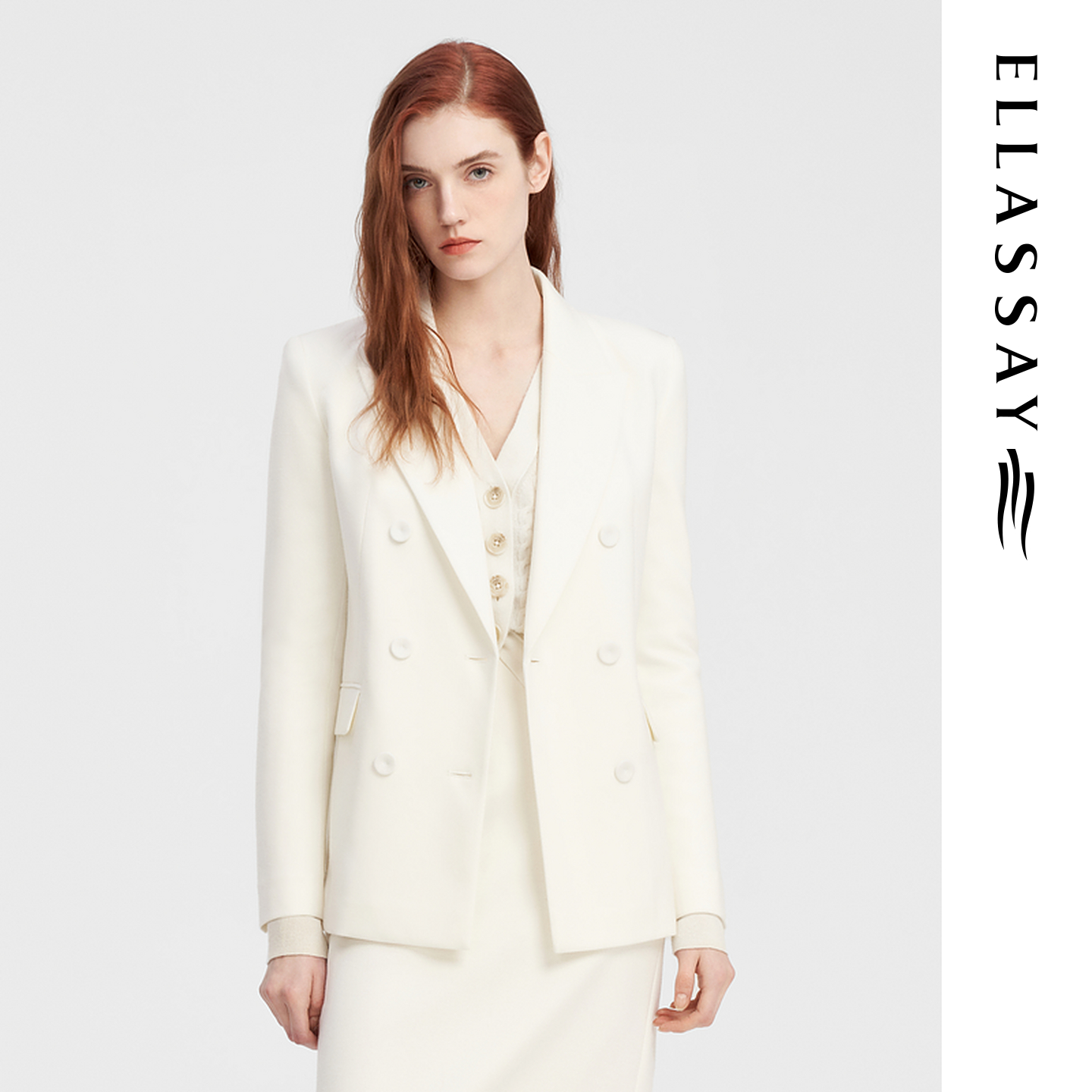 ELLASSAY歌力思秋冬新款简约优雅风西装女EWW344T01900