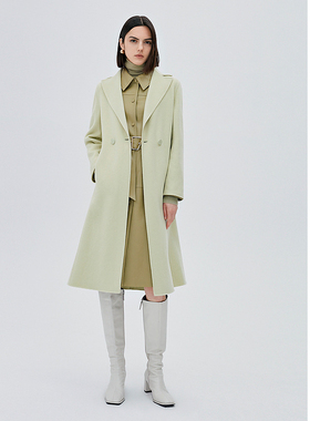 ELLASSAY歌力思秋冬新款100%山羊绒时尚优雅大衣女EWF333D01500