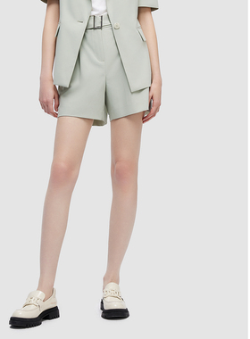 ELLASSAY歌力思2026春夏新款简约直筒通勤短休闲裤EWD352K02400