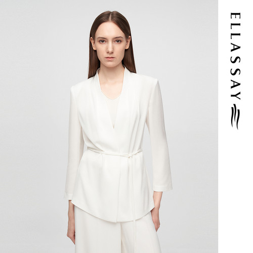 ELLASSAY歌力思夏季新款三醋纤极简轻薄西装外套女EWE362T04700