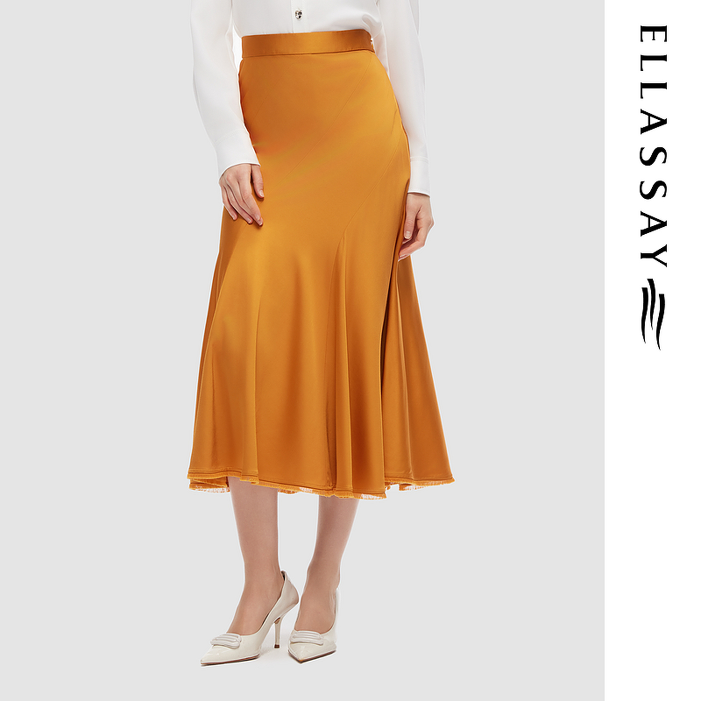 ELLASSAY歌力思秋冬新款时尚高级感中长款半身裙女EWF343Q03500