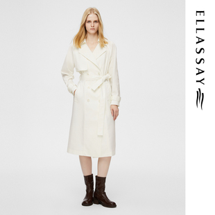 中长款 复古英式 风衣EWB361F00300 经典 ELLASSAY歌力思2026早春新款