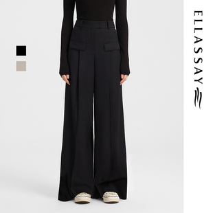 裤 利落有型高级感西装 女EWB343K01300 新款 ELLASSAY歌力思秋季