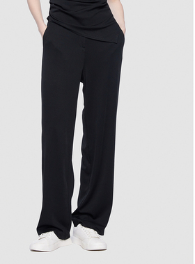 ELLASSAY歌力思2025春夏新款慵懒垂感宽松休闲裤女EWD362K00800