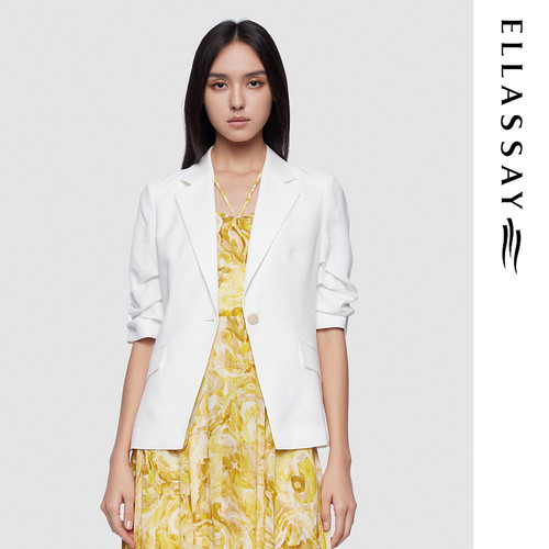 ELLASSAY歌力思2026早春新款醋酯100%轻盈干练西装女EWD361T00400