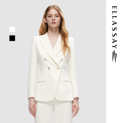 ELLASSAY歌力思秋冬新款时尚修身商务休闲西装女EWD353T01100