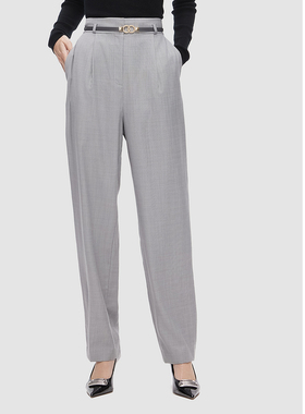 ELLASSAY歌力思秋冬新款绵羊毛通勤时尚百搭休闲裤女EWF333K00600