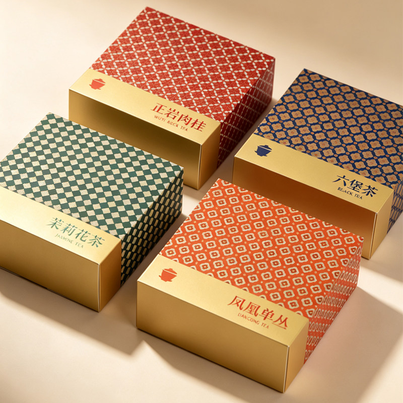 简约折叠通用茶叶盒10泡装图片