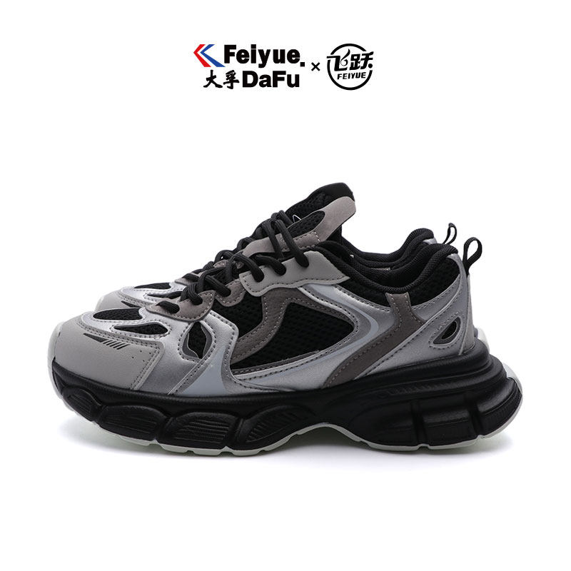 飞跃厚底增高网面老爹鞋时尚舒适透气休闲运动女鞋子3868