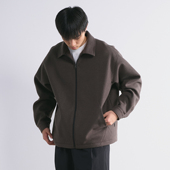 宽松工装 NUMBERSALT24AW秋冬新款 翻领毛呢夹克男短款 呢子保暖外套