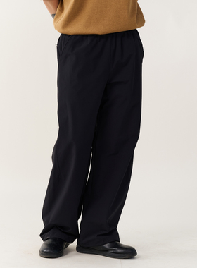 NUMBERSALT盐号25AW百搭通勤宽松微锥休闲长裤防泼水加厚加绒西裤