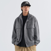 NUMBERSALT盐号24AW秋冬日系复古百搭立领夹克宽松休闲加厚外套男