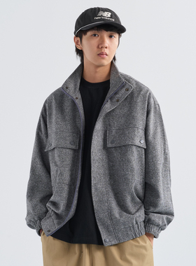 NUMBERSALT盐号25AW秋冬日系复古百搭立领夹克宽松休闲加厚外套男