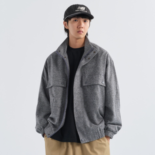 NUMBERSALT盐号24AW秋冬日系复古百搭立领夹克宽松休闲加厚外套男