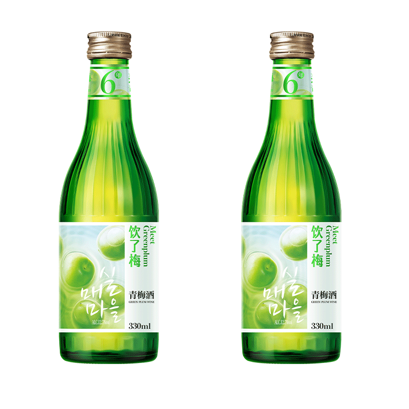 好天好饮韩国进口青梅酒饮了梅低度微醺女士梅子酒 果酒低度甜酒