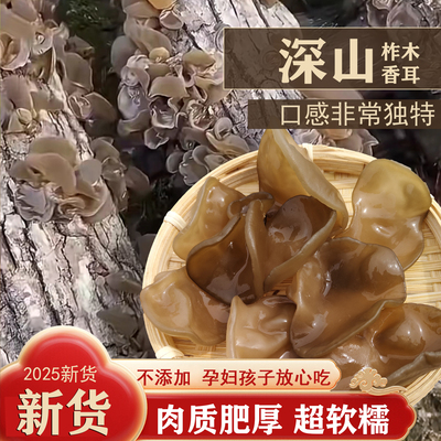 软糯特级柞木野外生木耳
