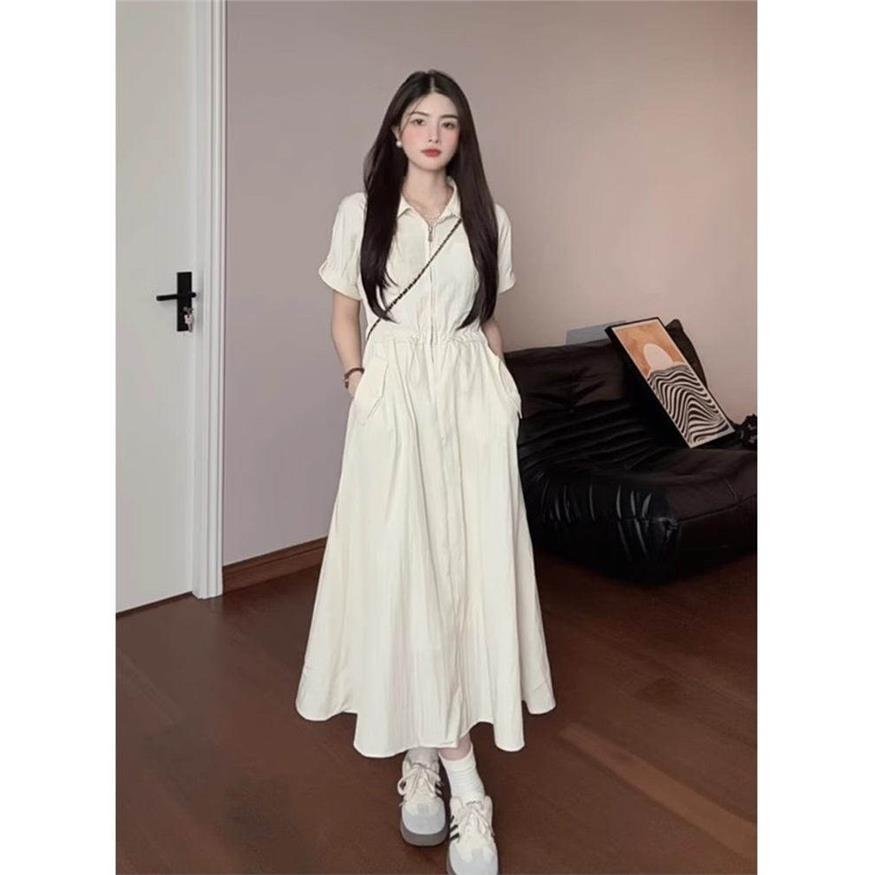 大码女装百搭工装裙子胖