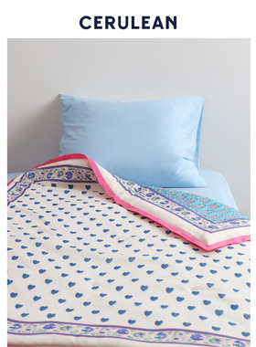 CERULEAN蔚澜小爱心新疆棉花被四季通用 单人可机洗全棉柔软亲肤