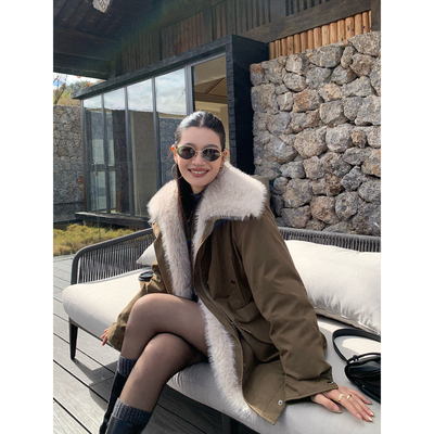 可脱卸羽绒内胆宽松羽绒服外套